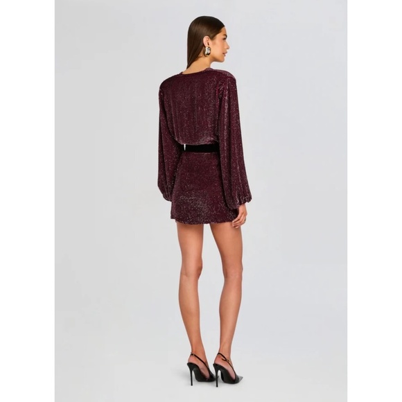 Lilai Sequin Burgundy Dress (NWT) - Picture 2 of 8